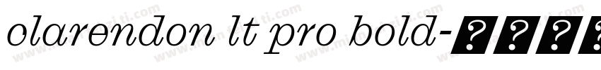 clarendon lt pro bold字体转换